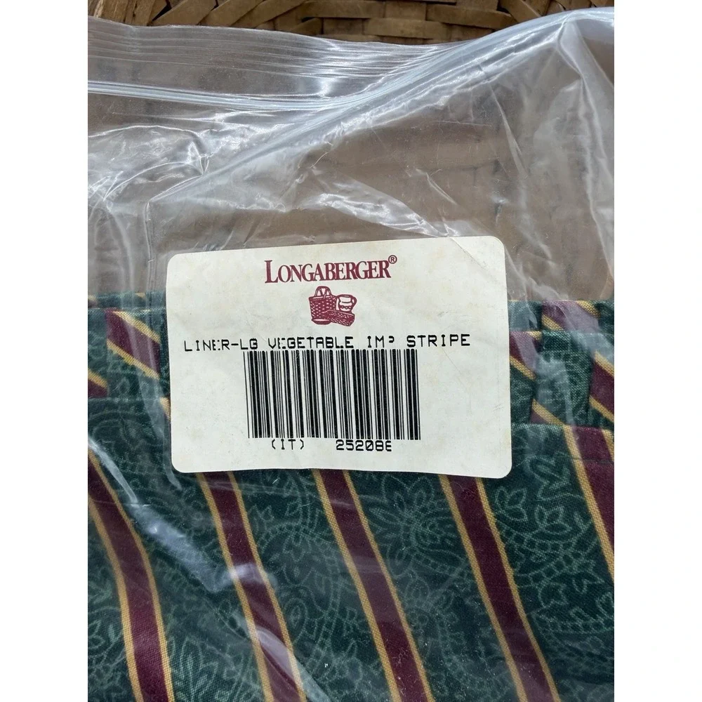 Longaberger 1983 Large Vegetable Basket 🧺🥕 w/ NIP Liner • Early Collectible